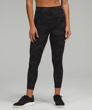 Lululemon Wunder Train High-Rise 25" Leggings Damen Camouflage Schwarz Mehrfarbig | 5409QLKMB