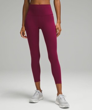 Lululemon Wunder Train High-Rise 25" Leggings Damen Bordeaux | 3476ONQYJ