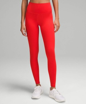 Lululemon Wunder Train High-Rise 28" Leggings Damen Rot | 4962FLABT