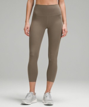 Lululemon Wunder Train High-Rise Crop 23" Leggings Damen Grau | 6925GWLRN