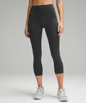 Lululemon Wunder Train High-Rise Crop 23" Leggings Damen Tiefesgrau | 0283BOWJL