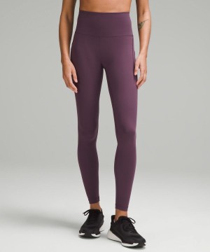 Lululemon Wunder Train High-Rise with Pockets 28" Leggings Damen Lila | 4238BTQIA