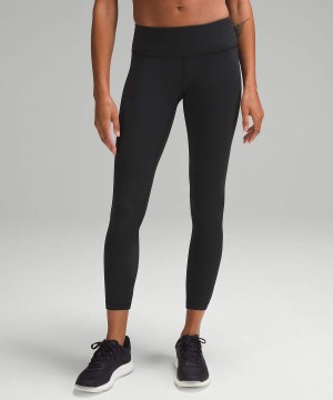 Lululemon Wunder Train Low-Rise 25" Leggings Damen Schwarz | 1704JWFKI