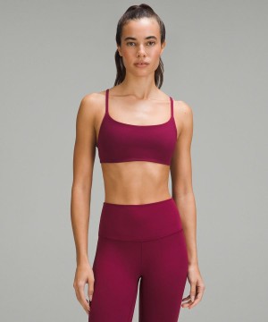 Lululemon Wunder Train Riemchen Racer Bra Light Support, A/B Cup Sport BH Damen Bordeaux | 1574NEVXS