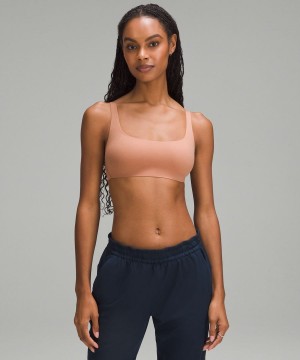 Lululemon Wundermost Ultra-Soft Nulu Scoop-Neck Bralette A–D Cups Sport BH Damen Braun | 1284WVYAI