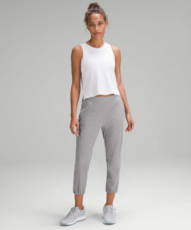 Lululemon Adapted State High-Rise Cropped Jogginghose Damen Grau | 8109KXNZU