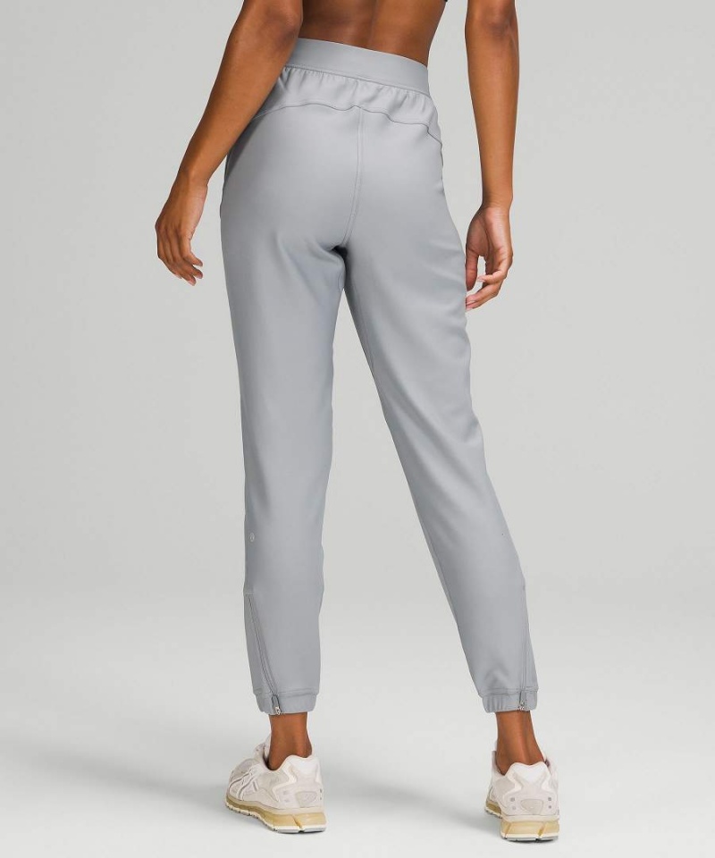 Lululemon Adapted State High-Rise Fleece Full Length Jogginghose Damen Grau | 7489AJIKC