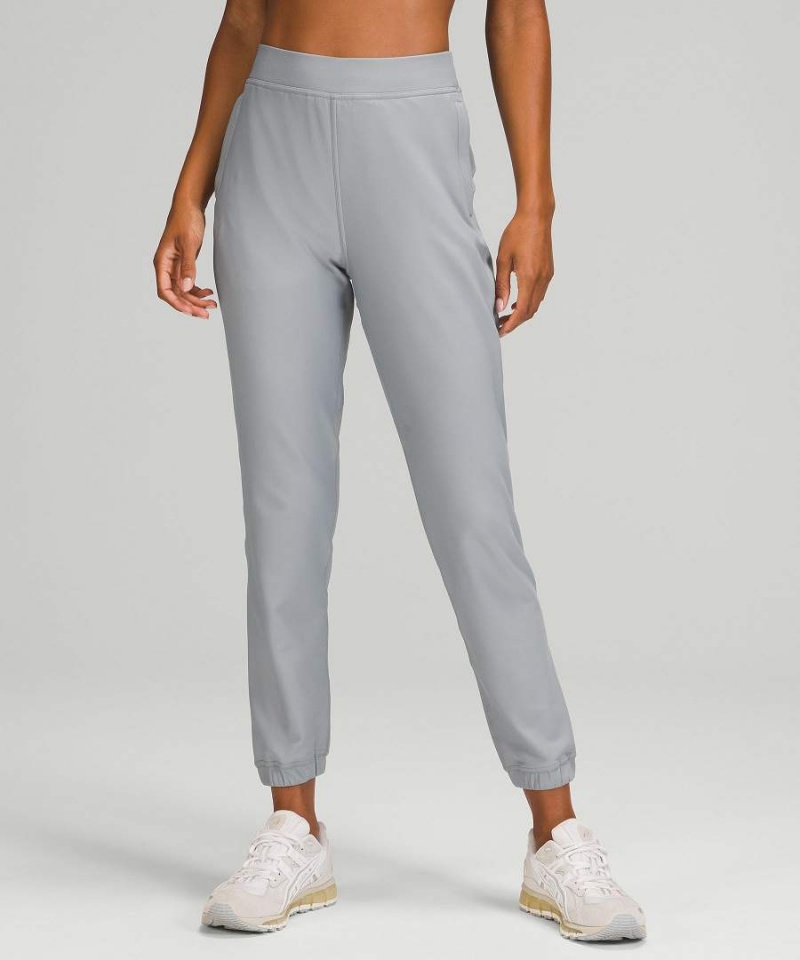 Lululemon Adapted State High-Rise Fleece Full Length Jogginghose Damen Grau | 7489AJIKC