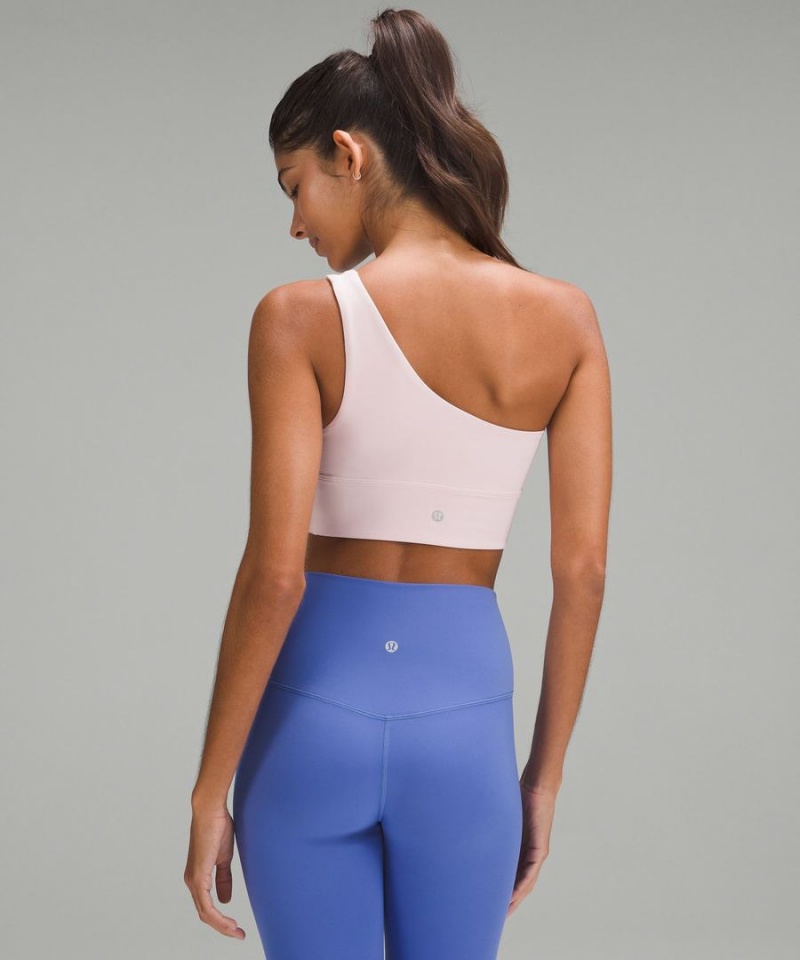 Lululemon Align™ Asymmetrical Bra Light Support, A/B Cup Sport BH Damen Rosa | 6239FAUPM