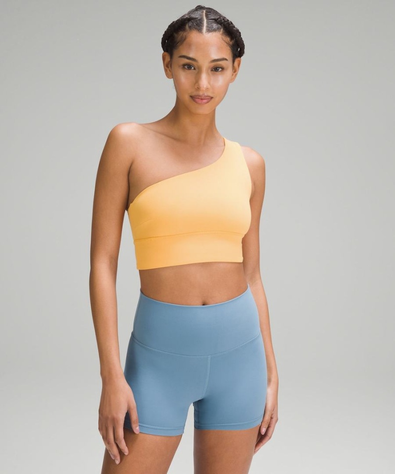 Lululemon Align™ Asymmetrical Bra Light Support, C/D Cup Sport BH Damen Mango | 6831GUXHS