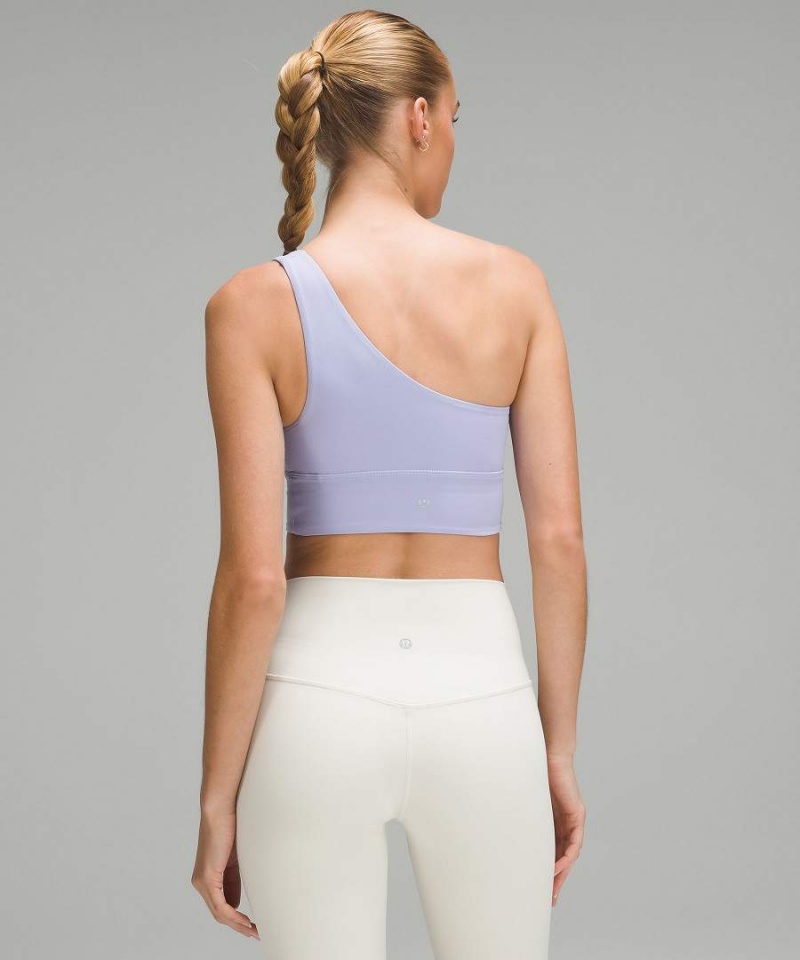 Lululemon Align™ Asymmetrical Bra Light Support, A/B Cup Sport BH Damen Lila | 7469WCPYE