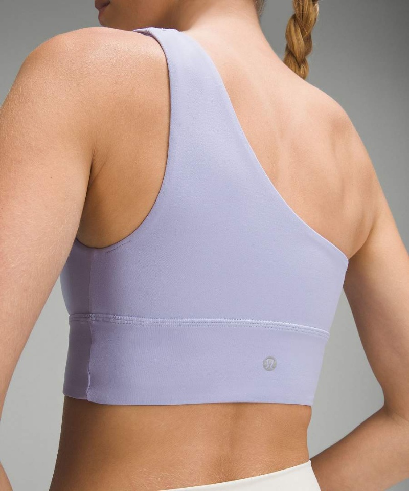 Lululemon Align™ Asymmetrical Bra Light Support, A/B Cup Sport BH Damen Lila | 7469WCPYE