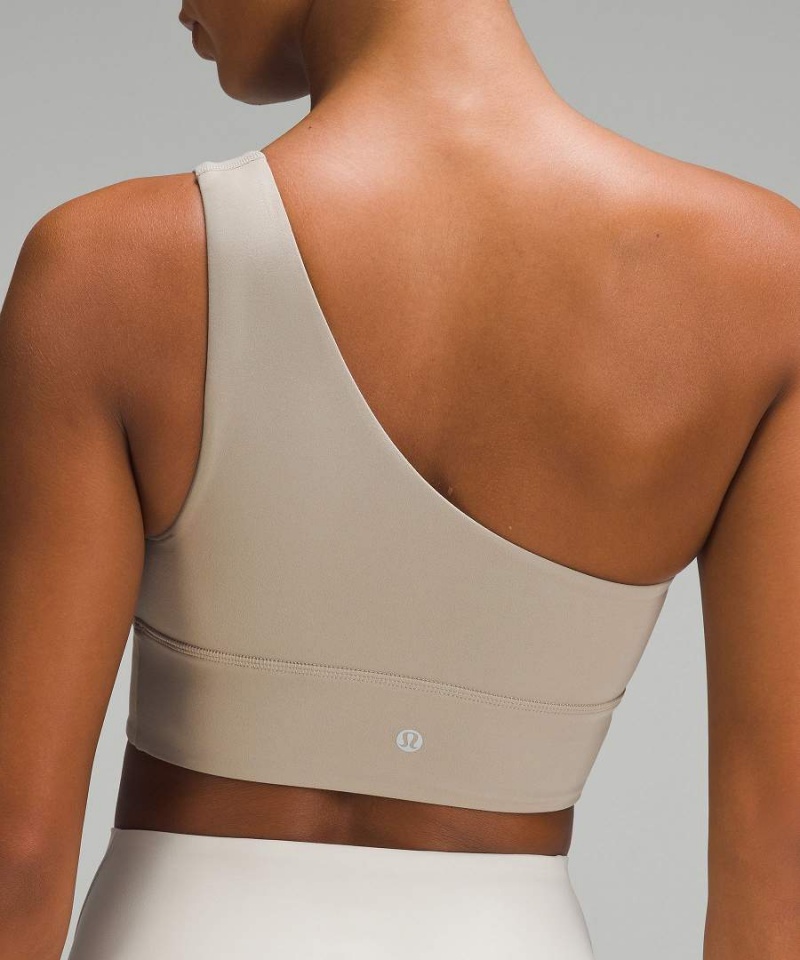 Lululemon Align™ Asymmetrical Bra Light Support, A/B Cup Sport BH Damen Grau | 8940TYWLJ