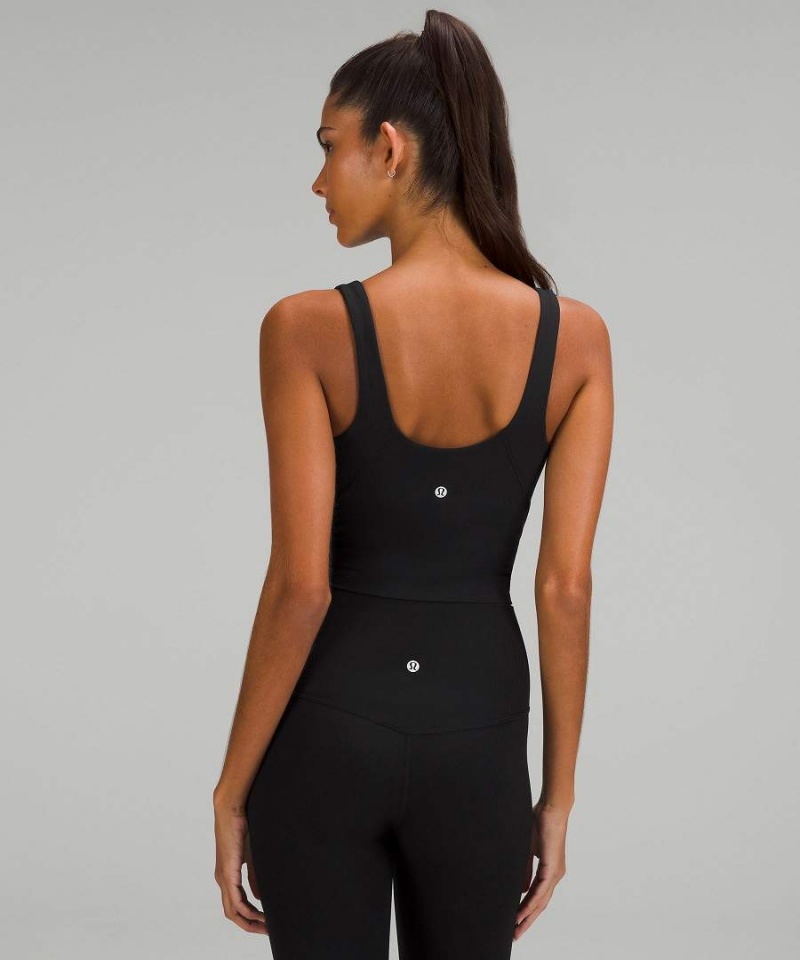 Lululemon Align™ Gerippt Tanktop Damen Schwarz | 1348BZHDQ