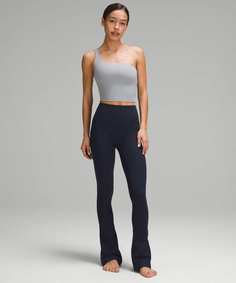 Lululemon Align™ High-Rise Gerippt Mini-Flared Regular Leggings Damen Navy | 0478QXOKJ