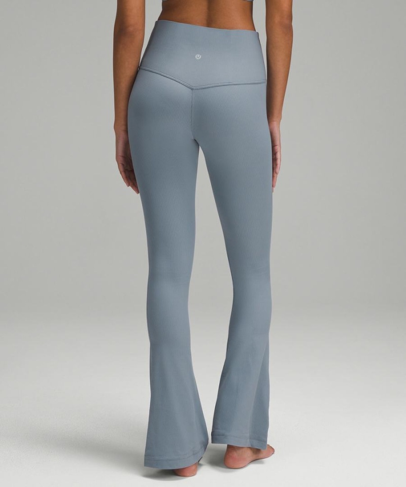 Lululemon Align™ High-Rise Gerippt Mini-Flared Extra Kurzes Leggings Damen Blau | 3780PRTYI