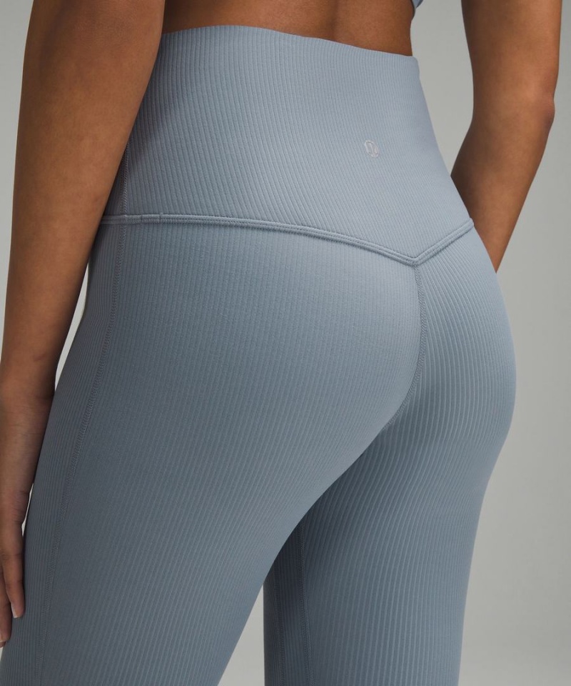 Lululemon Align™ High-Rise Gerippt Mini-Flared Extra Kurzes Leggings Damen Blau | 3780PRTYI