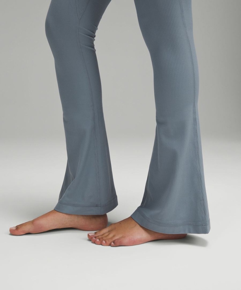 Lululemon Align™ High-Rise Gerippt Mini-Flared Extra Kurzes Leggings Damen Blau | 3780PRTYI