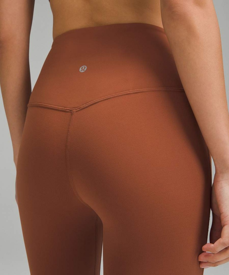 Lululemon Align™ High-Rise Mini-Flared Extra Kurzes Leggings Damen Braun | 9681HUXPK