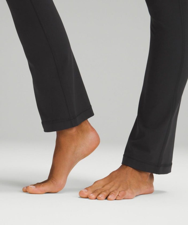 Lululemon Align™ High-Rise Mini-Flared Extra Kurzes Leggings Damen Schwarz | 0854UEDSW