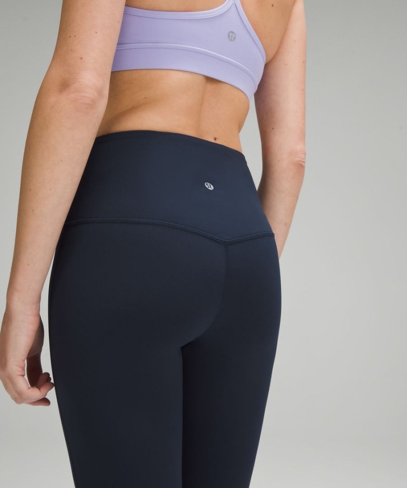 Lululemon Align™ High-Rise Mini-Flared Extra Kurzes Leggings Damen Navy | 2534RFWYQ