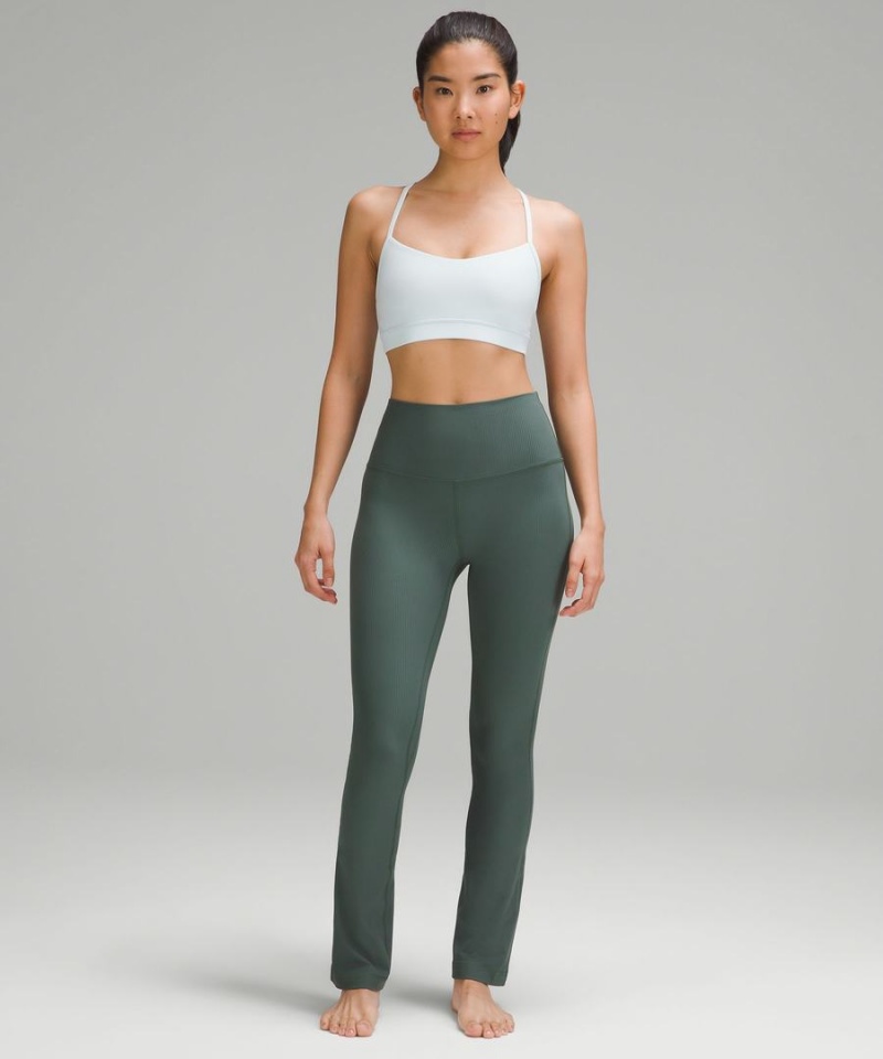 Lululemon Align™ High-Rise Mini-Flared Extra Kurzes Leggings Damen Dunkelgrün | 5438LXOKA