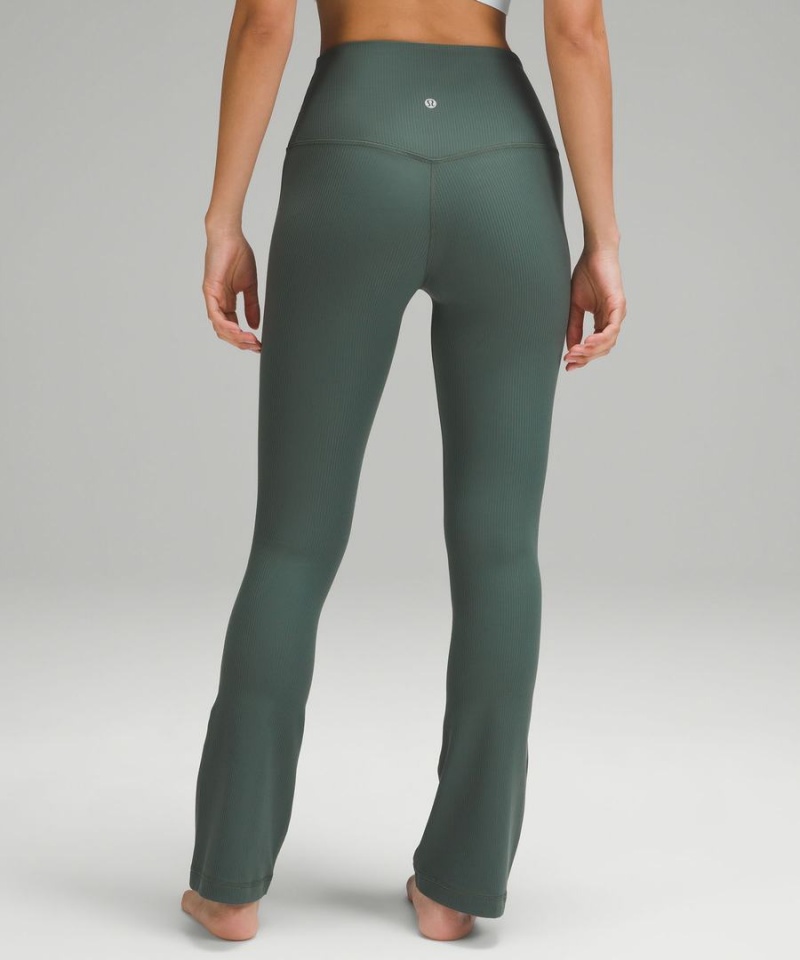 Lululemon Align™ High-Rise Mini-Flared Extra Kurzes Leggings Damen Dunkelgrün | 5438LXOKA