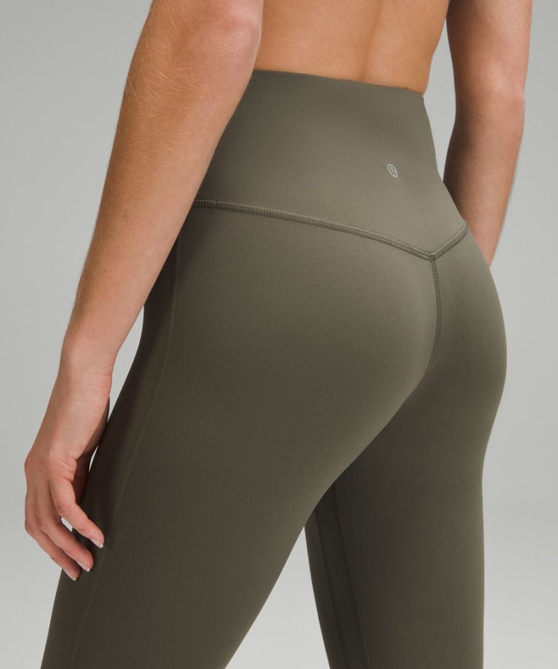 Lululemon Align™ High-Rise Mini-Flared Regular Leggings Damen Grün | 8601PQKFA