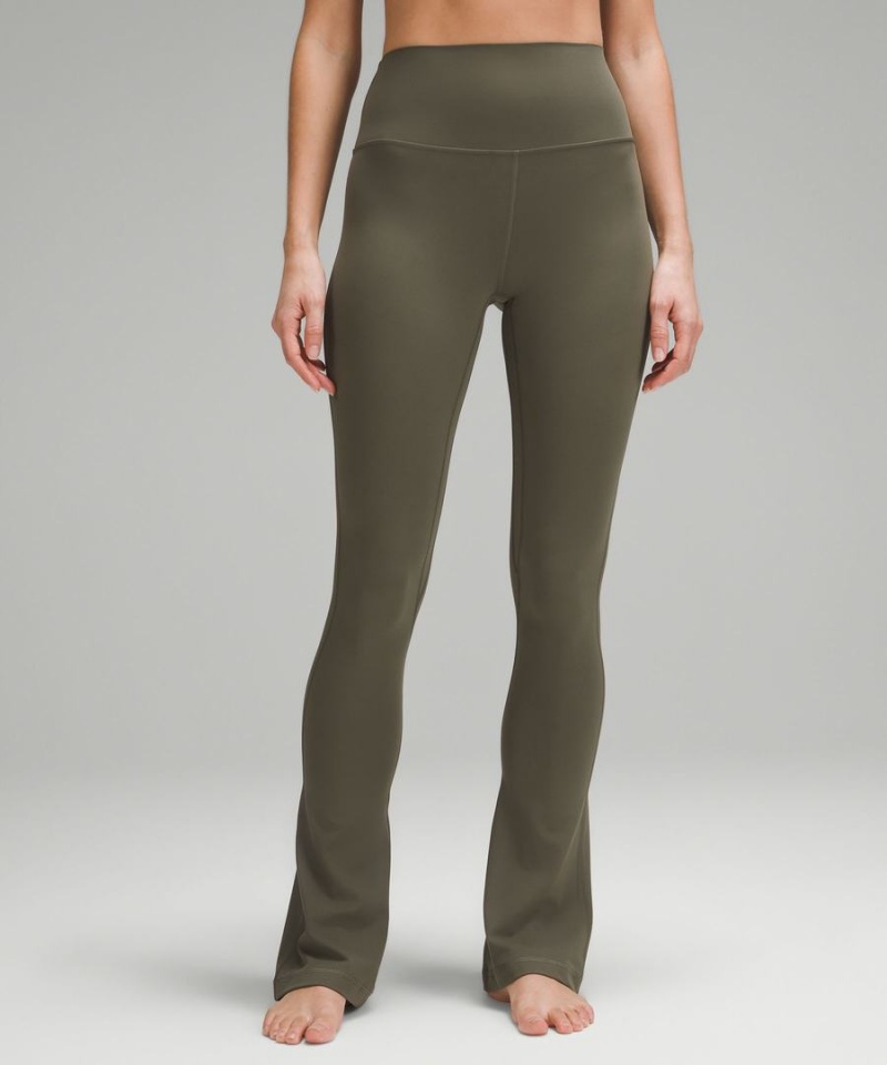 Lululemon Align™ High-Rise Mini-Flared Regular Leggings Damen Grün | 8601PQKFA