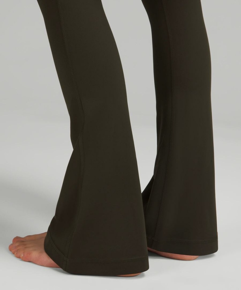 Lululemon Align™ High-Rise Mini-Flared Regular Leggings Damen Dunkelolivgrün | 4076BENOY