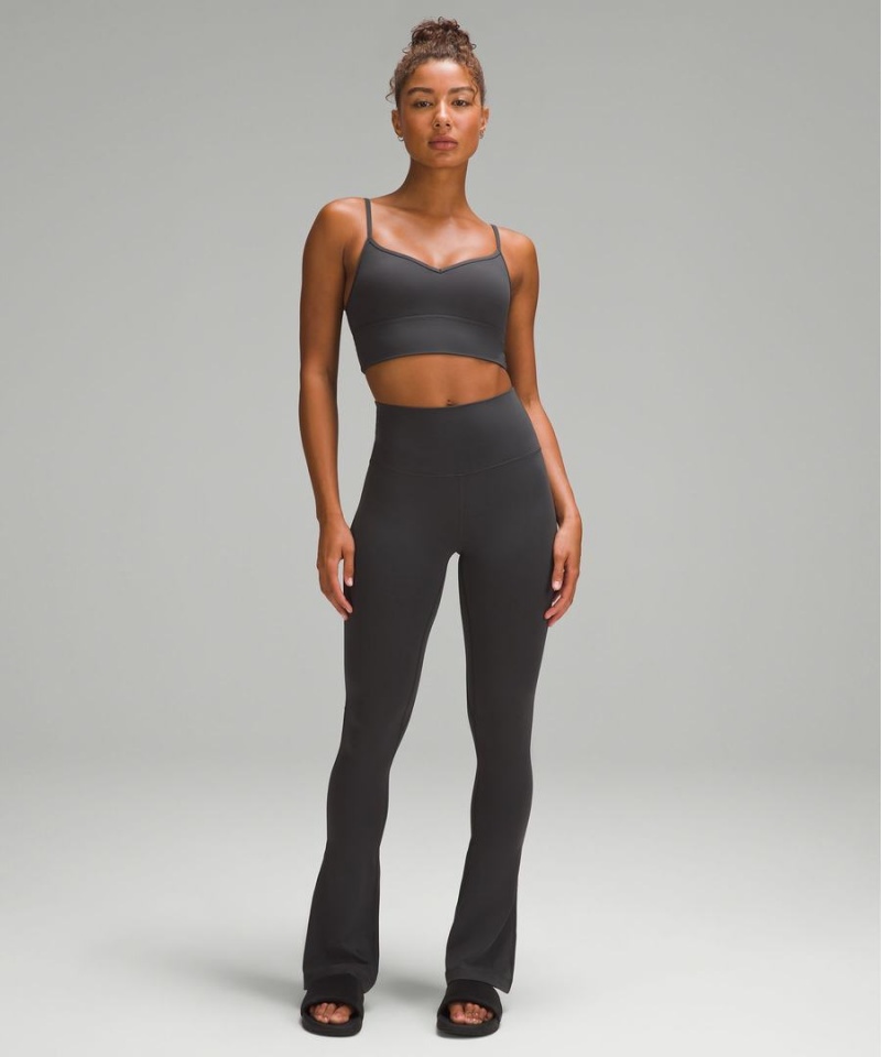 Lululemon Align™ High-Rise Mini-Flared Regular Leggings Damen Tiefesgrau | 3098TYCLG