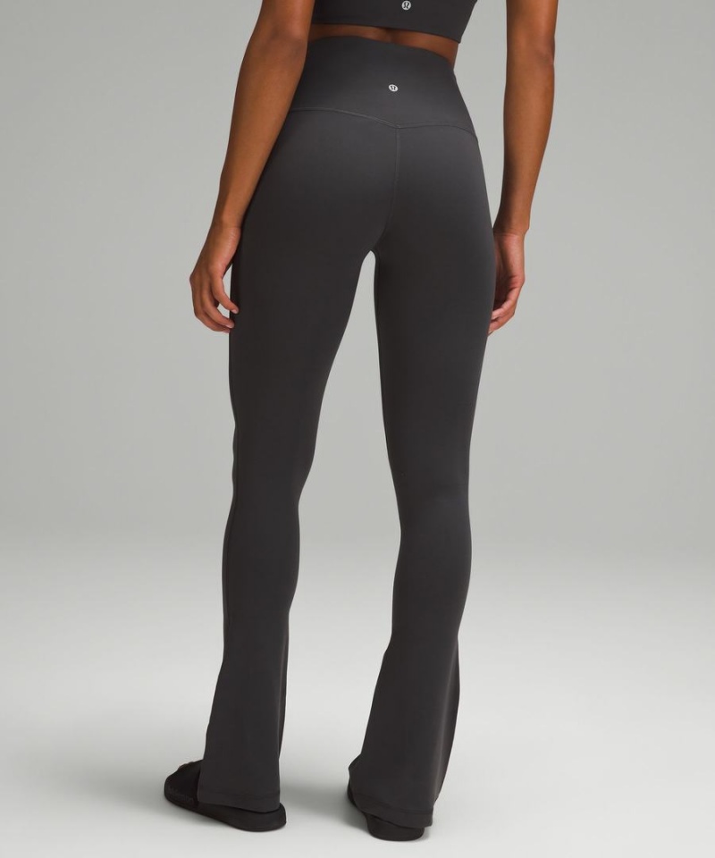 Lululemon Align™ High-Rise Mini-Flared Regular Leggings Damen Tiefesgrau | 3098TYCLG