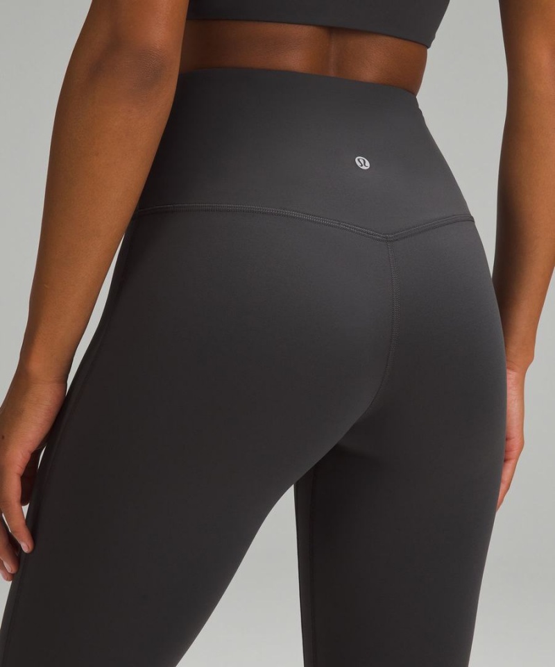 Lululemon Align™ High-Rise Mini-Flared Regular Leggings Damen Tiefesgrau | 3098TYCLG