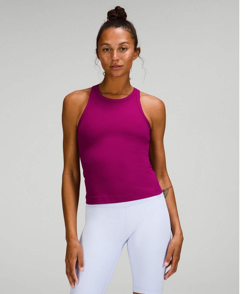 Lululemon Align™ Taille-Length Racerback Tanktop Damen Lila | 9064PJONC