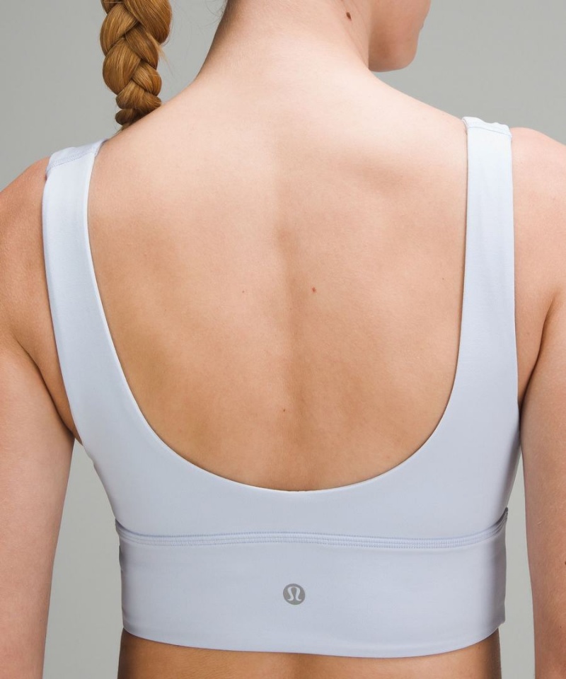 Lululemon Align™ V-Neck Bra Light Support, A/B Cup Sport BH Damen Weiß | 8492QAVDK