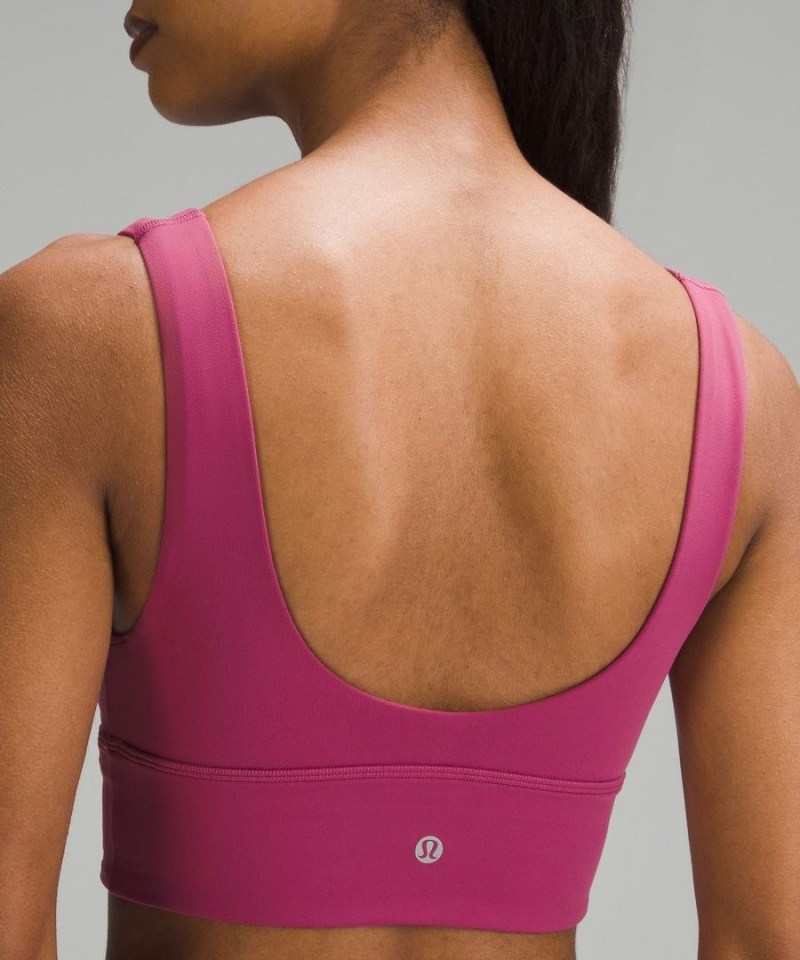 Lululemon Align™ V-Neck Bra Light Support, A/B Cup Sport BH Damen Lila | 9865JDKOQ