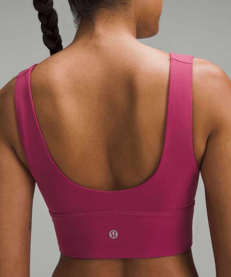 Lululemon Align™ V-Neck Bra Light Support, C/D Cup Sport BH Damen Lila | 9361QTSVX