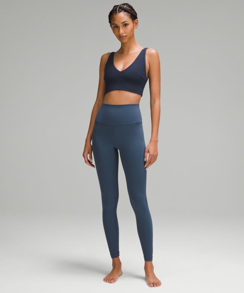 Lululemon Align™ V-Neck Bra Light Support, C/D Cup Sport BH Damen Navy | 0261GTFYN