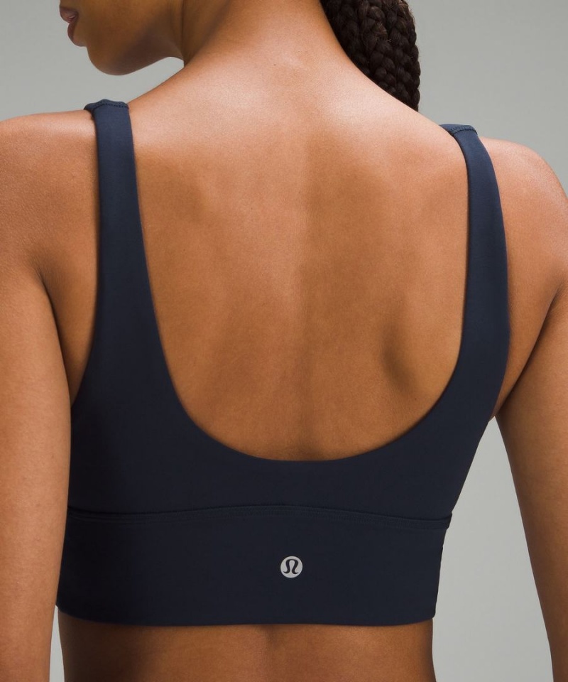 Lululemon Align™ V-Neck Bra Light Support, C/D Cup Sport BH Damen Navy | 0261GTFYN