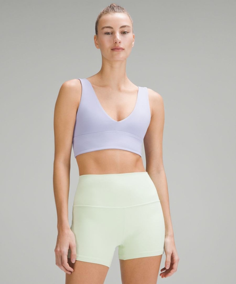 Lululemon Align™ V-Neck Bra Light Support, A/B Cup Sport BH Damen Lila | 3512KQMFX