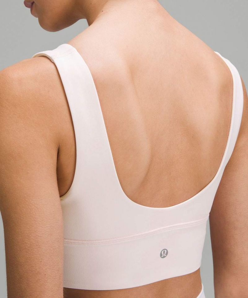 Lululemon Align™ V-Neck Bra Light Support, A/B Cup Sport BH Damen Hellrot | 1750RTIBH