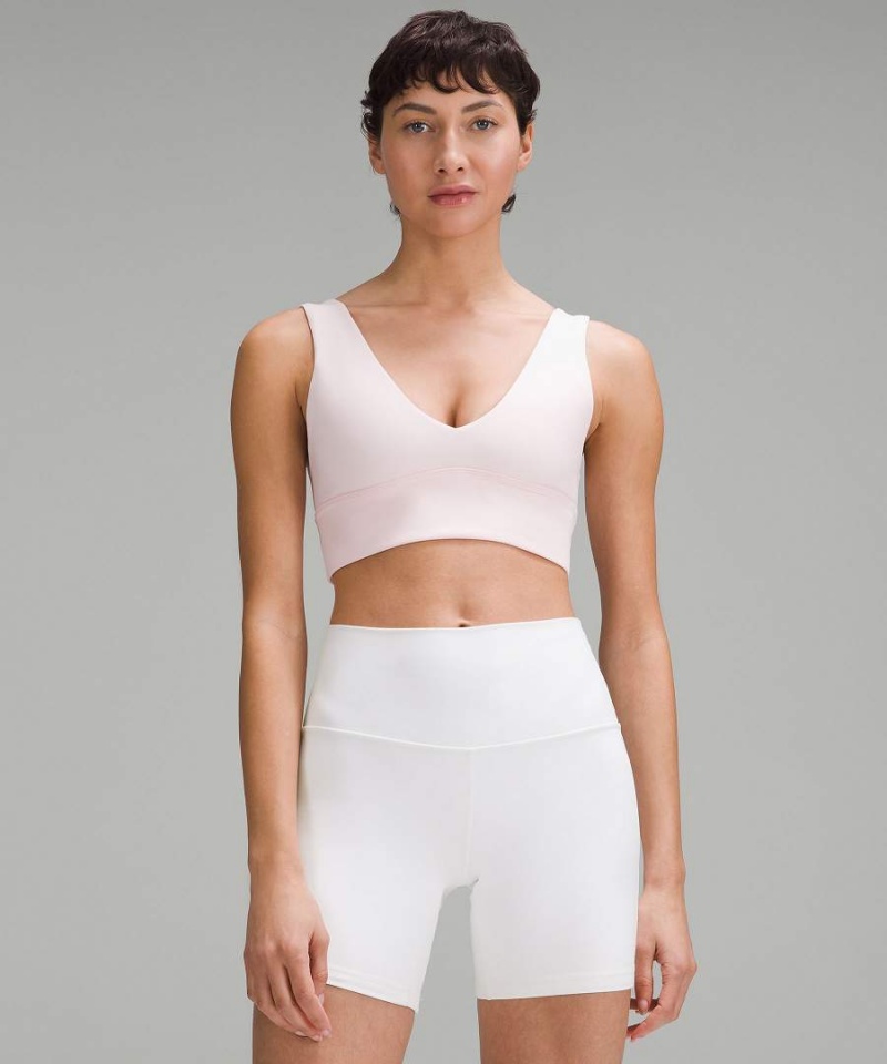 Lululemon Align™ V-Neck Bra Light Support, A/B Cup Sport BH Damen Hellrot | 1750RTIBH