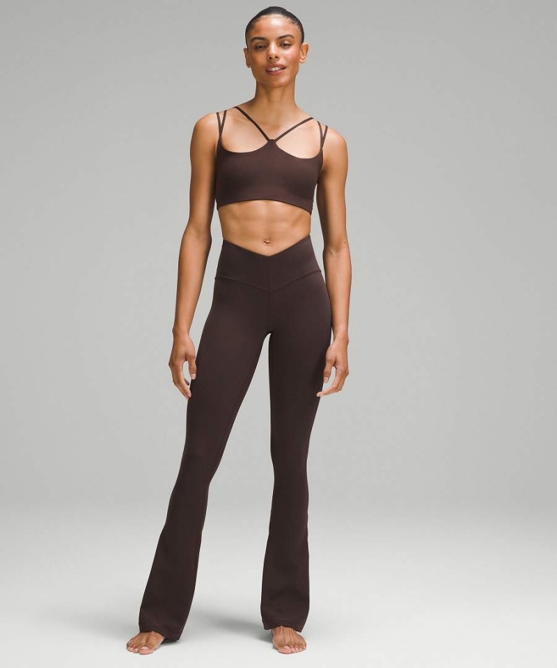 Lululemon Align™ V-Taille Mini-Flared Leggings Damen Schokolade | 3210GYZTD