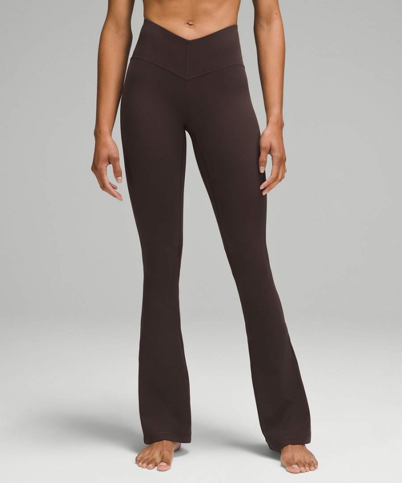 Lululemon Align™ V-Taille Mini-Flared Leggings Damen Schokolade | 3210GYZTD