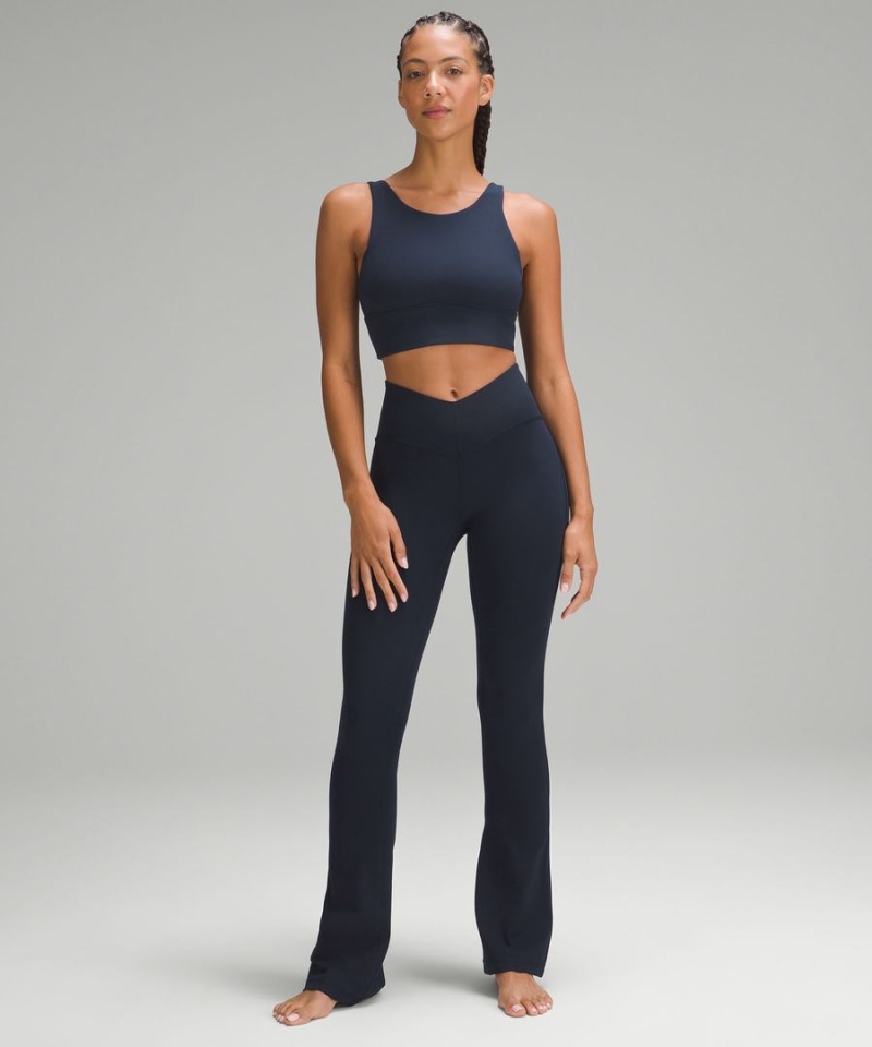 Lululemon Align™ V-Taille Mini-Flared Leggings Damen Navy | 7934ZKBLS