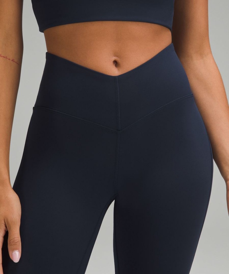 Lululemon Align™ V-Taille Mini-Flared Leggings Damen Navy | 7934ZKBLS