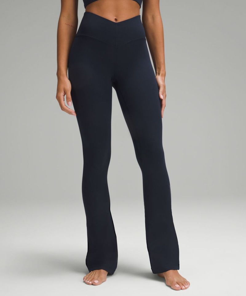 Lululemon Align™ V-Taille Mini-Flared Leggings Damen Navy | 7934ZKBLS