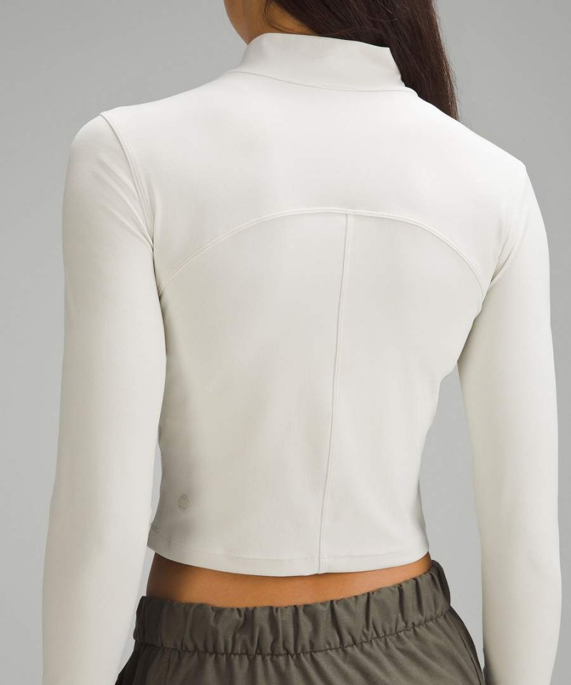 Lululemon All Aligned Mockneck Langarmhemd Damen Beige | 6308EKFTR