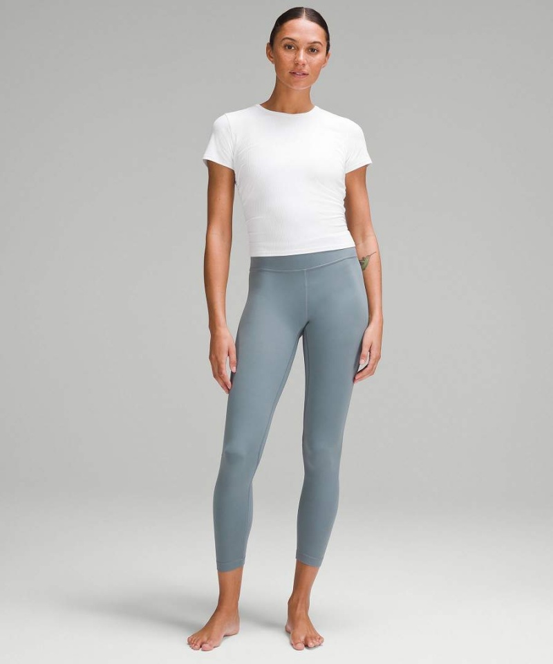 Lululemon All It Takes Gerippt Nulu T-shirts Damen Weiß | 6938YHVZX