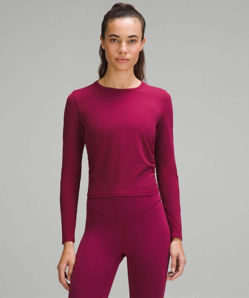 Lululemon All It Takes Nulu Langarmhemd Damen Bordeaux | 1736KJOQA